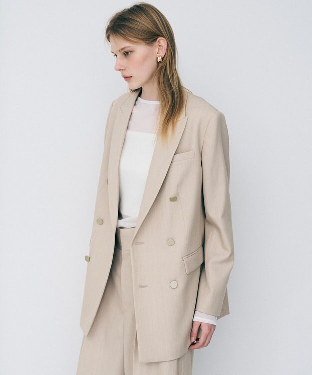 uncrave TWドビードスキン ブレザー ベージュ