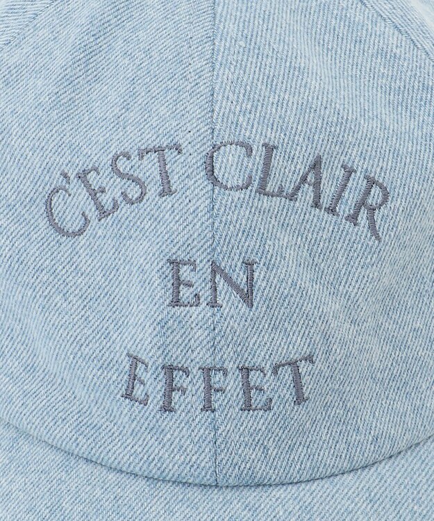 23区 【Oggi3月号掲載】デニム ロゴ キャップ スカイブルー系