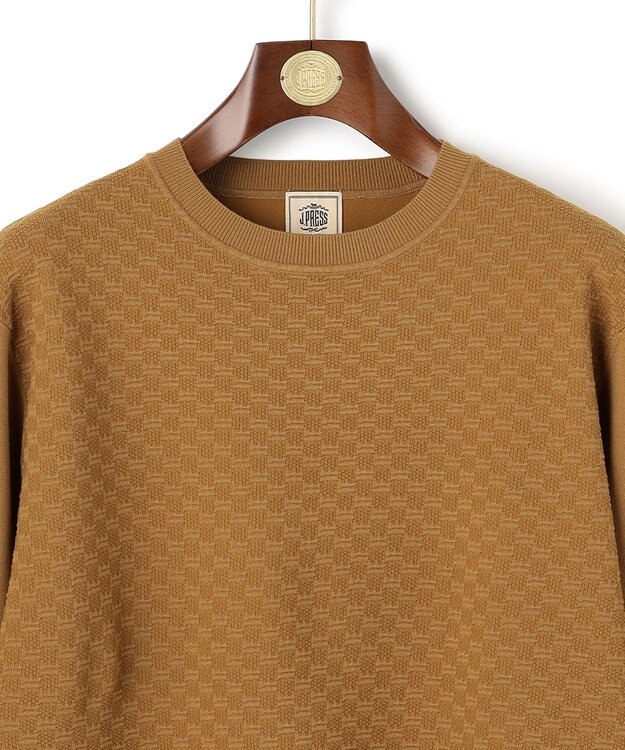 J.PRESS MEN 軽やかに着映える上質ベーシック【ストレッチ / イージーケア】【FLEX YARN】クルーネック ニット ベージュ系