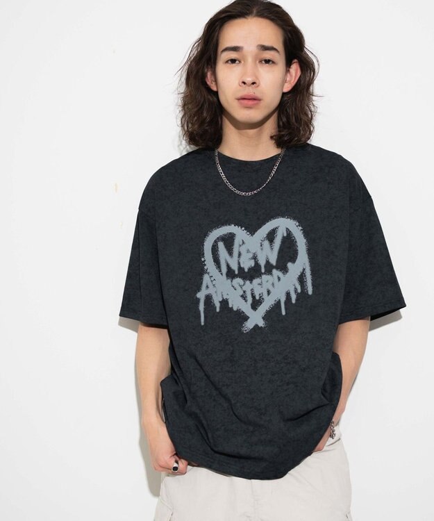 WEGO 【ユニセックス着用ITEM】スノーダイグラフィックT ブラック