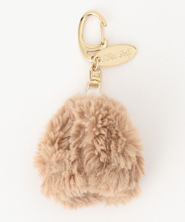 23区GOLF ギフトにも最適【WOMEN】ファー ボールポーチ ベージュ系