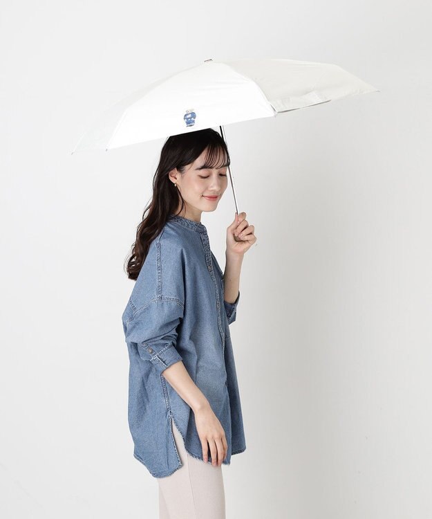MOONBAT 【WEB限定】POLO RALPH LAUREN(ポロ ラルフローレン) 晴雨兼用日傘 折りたたみ傘 コンパクト ポロベア 一級遮光 遮熱 UV オフホワイト