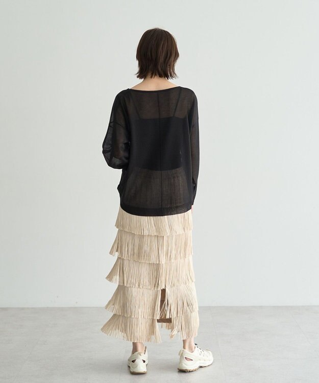 YECCA VECCA シアーニットプルオーバー Black