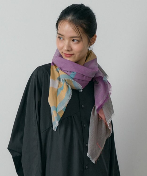 POLS 極細コットンストール パープル