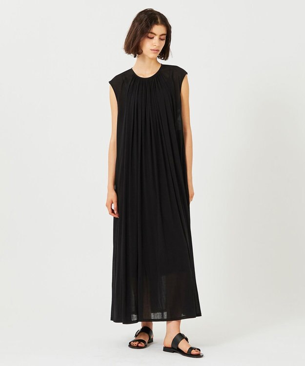 BEIGE， 【WEB限定】RUTILE / ジャージーワンピース Black