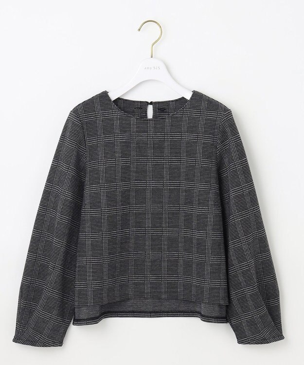 ANY SIS 【WEB・一部店舗限定】カットジャカード襟付き2WAY セットアップ ブラック系3