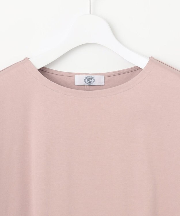 J.PRESS LADIES L 【接触冷感】コットンスムース フレンチスリーブ カットソー ピンク系