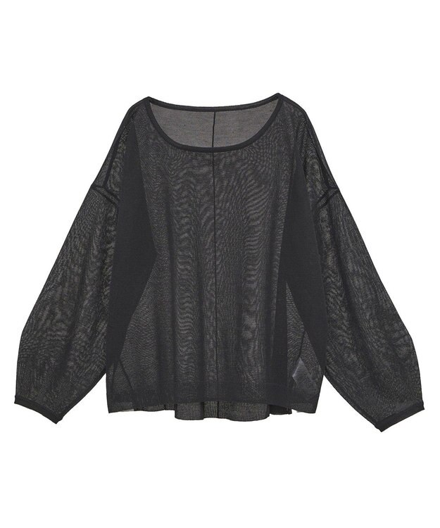 YECCA VECCA シアーニットプルオーバー Black