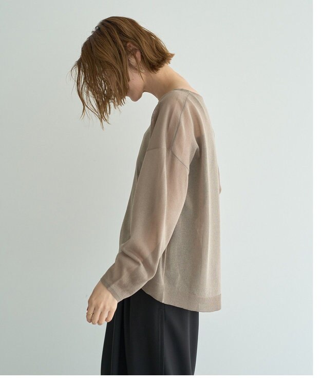 YECCA VECCA シアーニットプルオーバー Beige