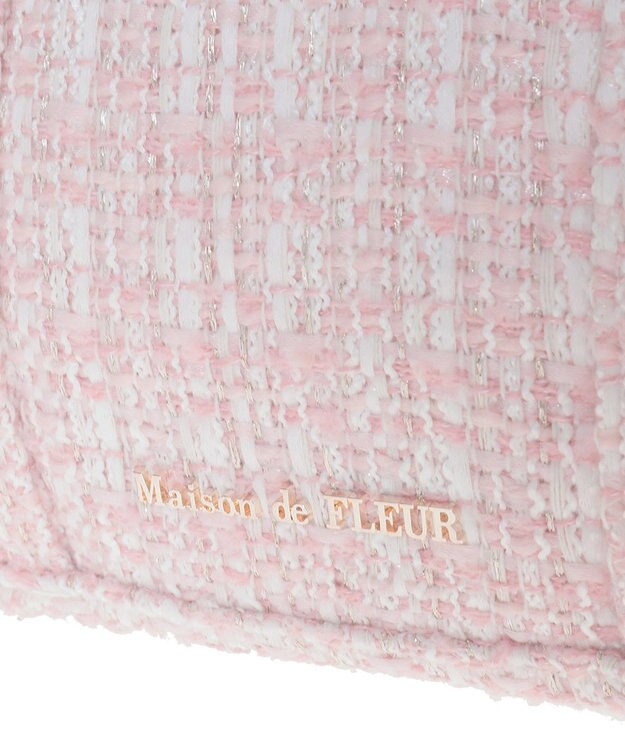 Maison de FLEUR ピンクマニアボリュームリボン2WayトートMバッグ Pink