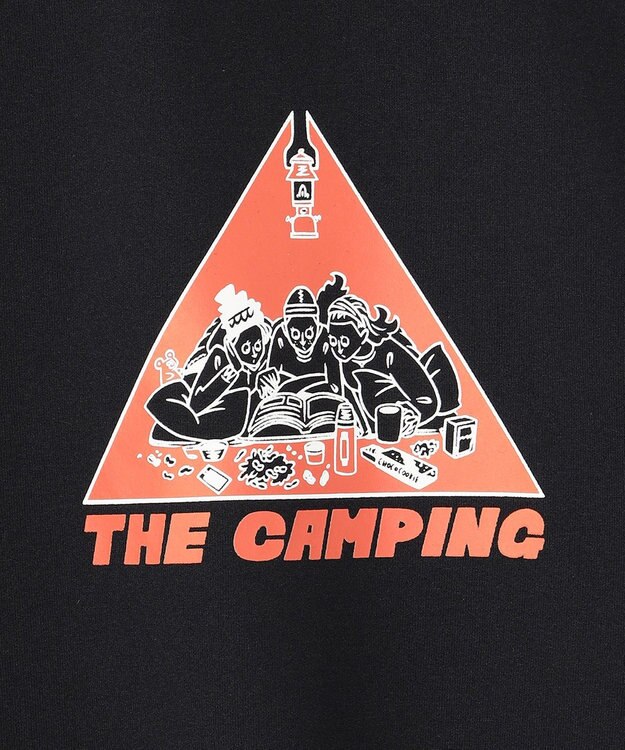 SHARE PARK LADIES 【UNISEX】UVカット アートコラボロングTシャツ〈CAMP〉（S・Mサイズ） ブラック