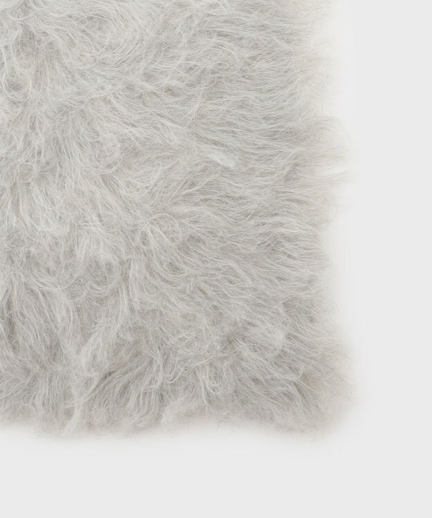 GRACE CONTINENTAL シャギーニットストール ライトグレー