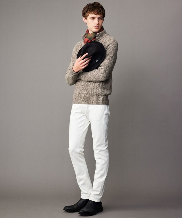 JOSEPH ABBOUD 【サイズ調整可・暖か】ウールサーモ ハット ダークブラウン系