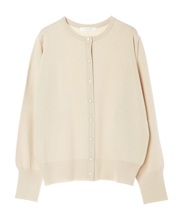 Green Parks 洗える　クルーネックカーディガン Light Gray