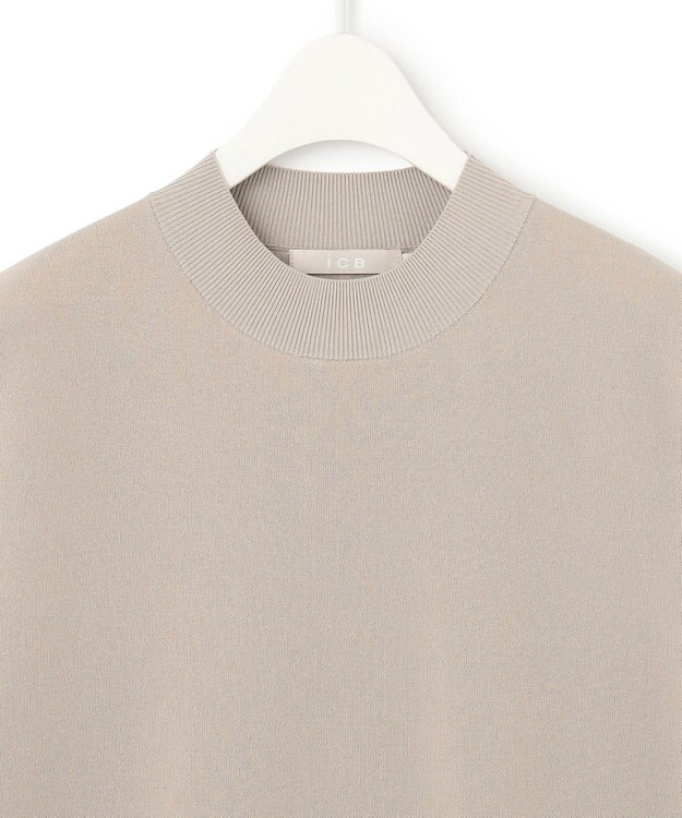 ICB 【洗える】 ドライコットンアセテート ノースリーブプルオーバー ライトオリーブ系