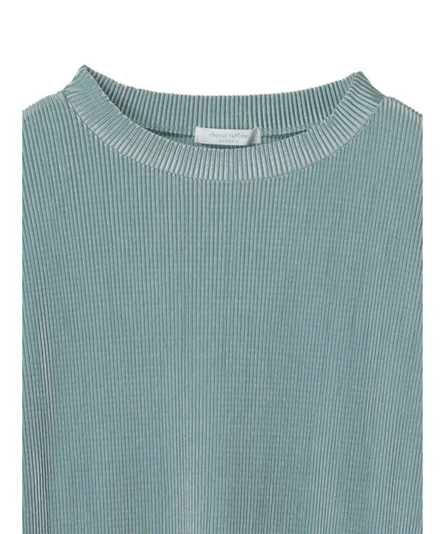 Green Parks ミニプリーツプルオーバー Blue Green