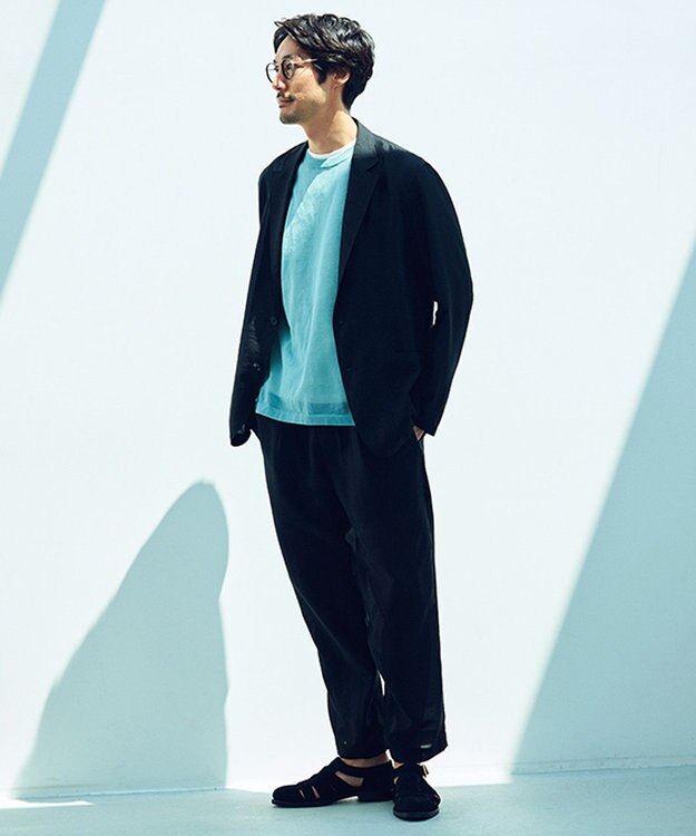 UNFILO MENS シアーニット【ギフトにもおすすめ】 スモーキーグリーン