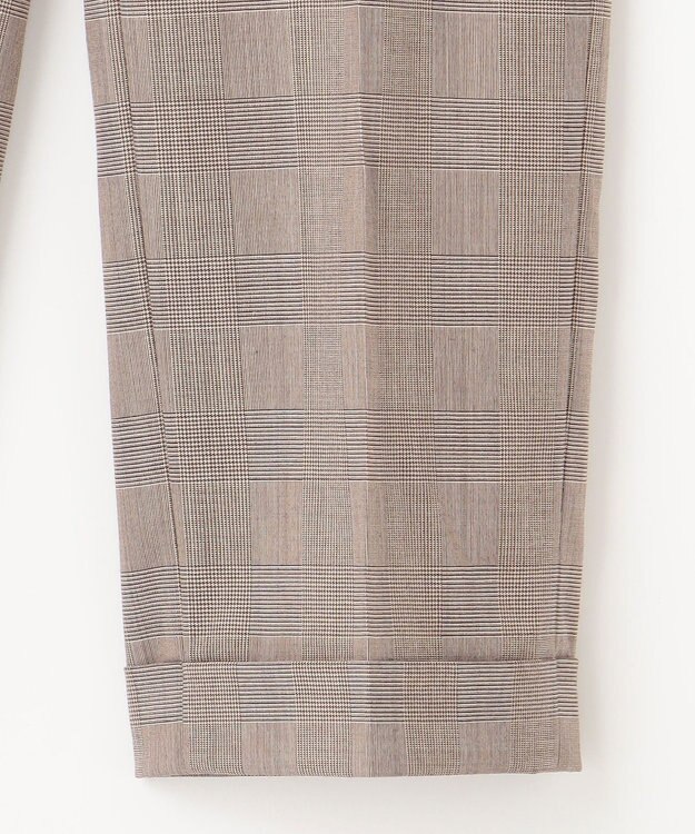 J.PRESS LADIES T/R/W グレンチェック パンツ ブラウン系3