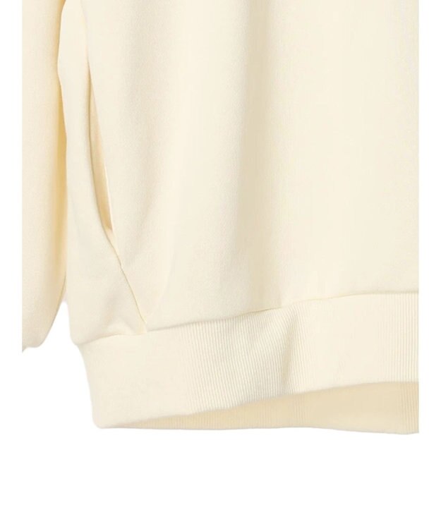 earth music&ecology ロゴスウェットフーディー Ivory