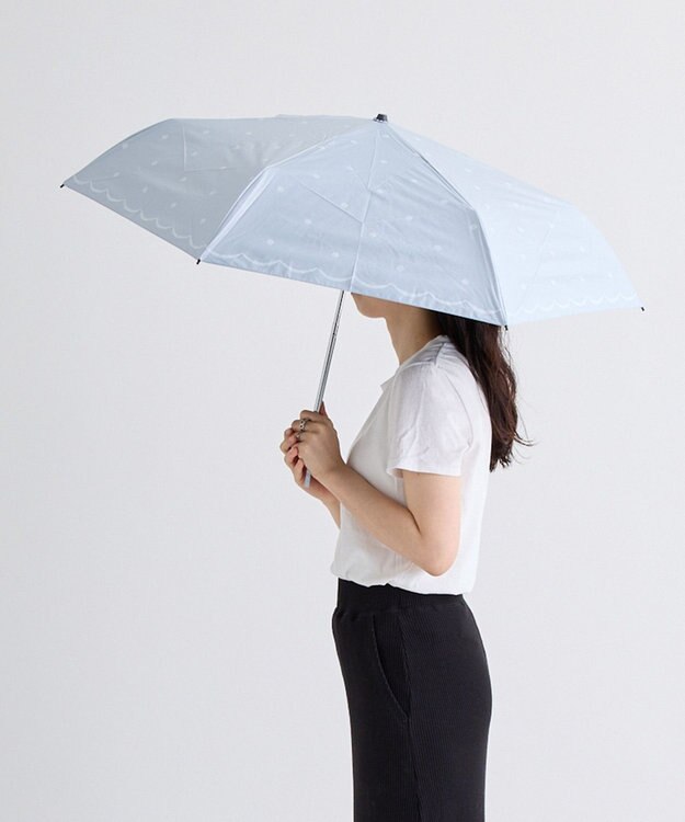 umbrella leaf ドット日傘 日傘ロング】晴雨兼用 DOTS フレンチドット柄 PA2404L