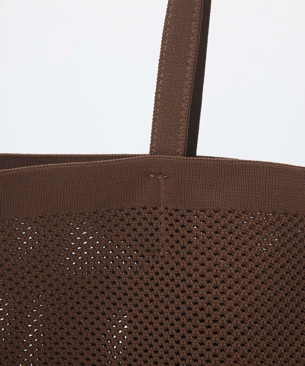 TOPKAPI 【Breath TOPKAPI】ニットジャガード 2way ビッグ トートバッグ ポーチ付き ブラウン