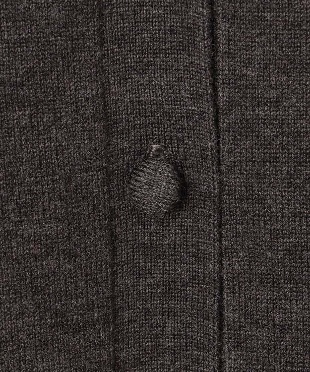 組曲 ニット襟トロンプルイユ ワンピース グレー系