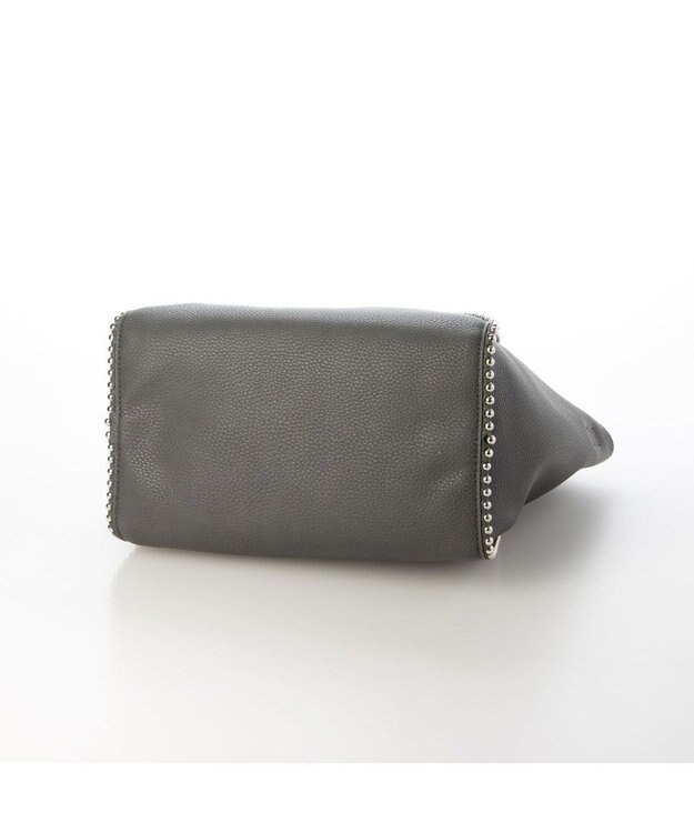 UNBILLION cachecache ボールチェーン2wayトートバッグ ダークグレー