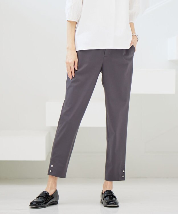  【洗える】コンジュンク トリコットツイル パンツ