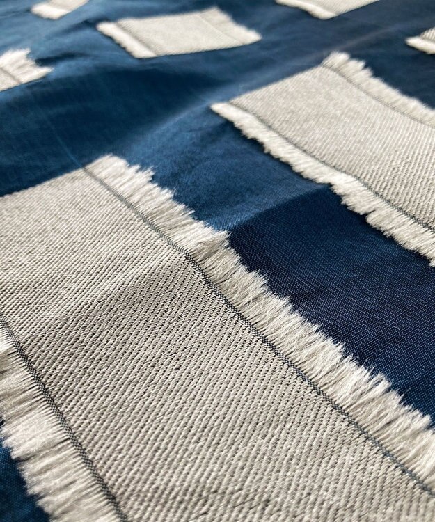 POLS キュプラロングストール ブルー