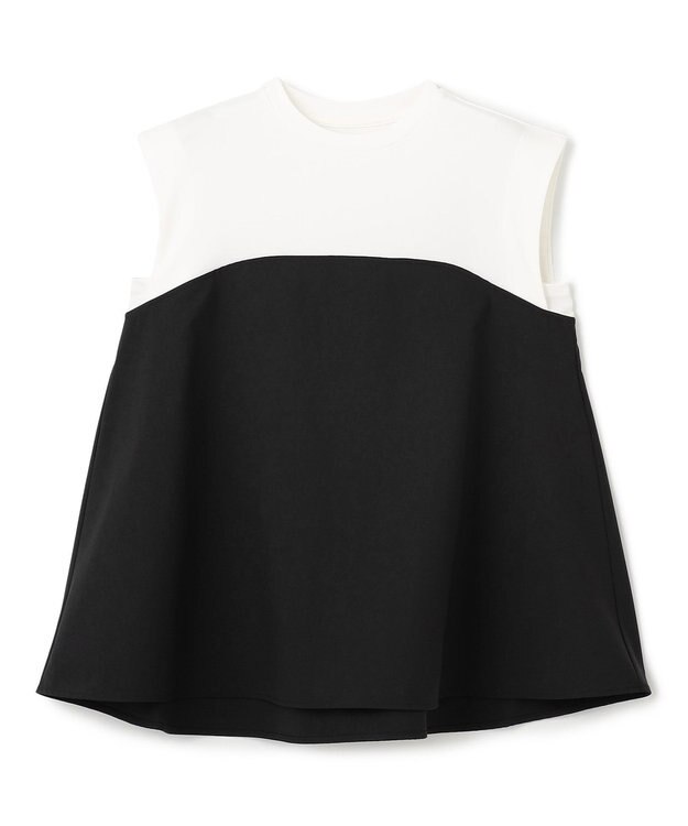 UNFILO L ビスチェ レイヤードT オフ×ブラック