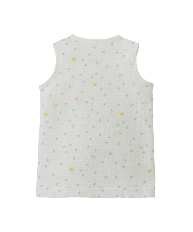 MIKI HOUSE HOT BISCUITS 【50-60cm】 メッシュ素材 ノースリーブ短肌着 白