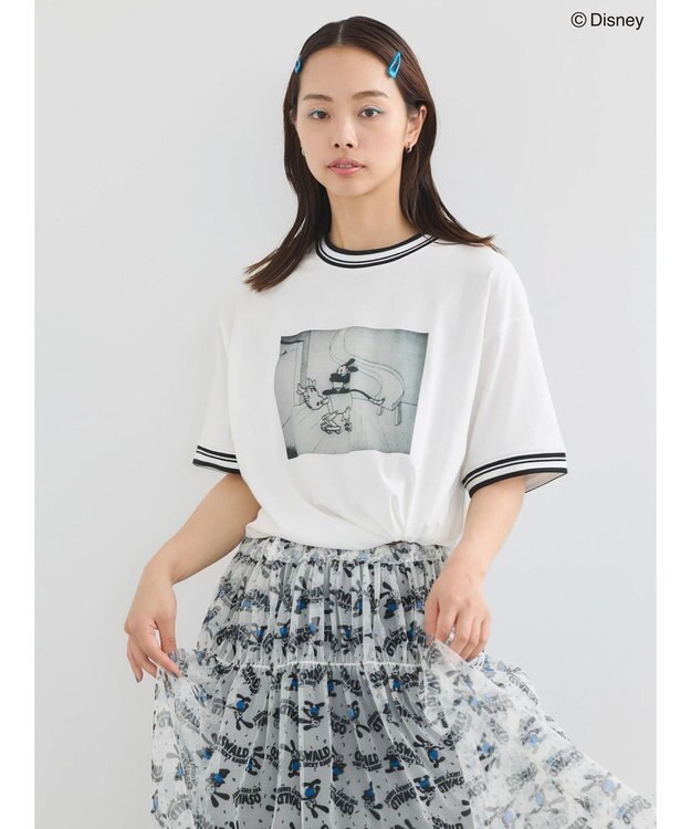 Green Parks オズワルド／ラインフォト半袖ＴＥＥ Off White