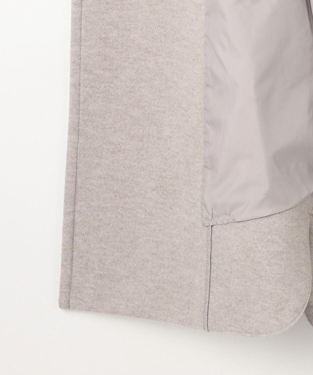 ANY L スタンドコクーンコート グレージュ