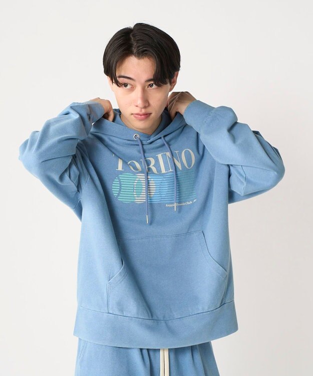 OP／FILA 【Kappa】ウェルネスクラブフーディー インディゴブルー