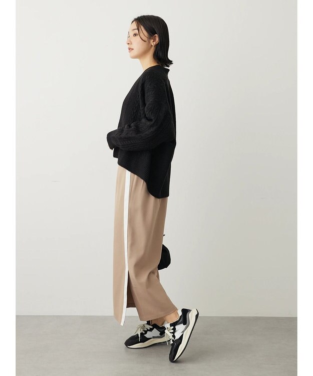 Green Parks ・ＥＬＥＮＣＡＲＥ　ＤＵＥ　サイドラインナロースカート Beige