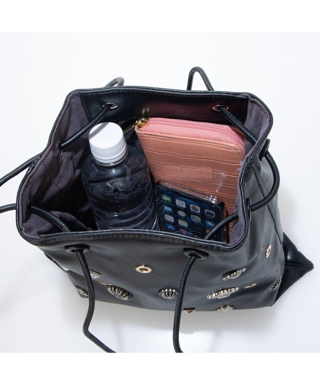 UNBILLION 【テレビ ドラマ着用アイテム】カカトゥ kakatoo / スタッズボンディングショルダー ブラック