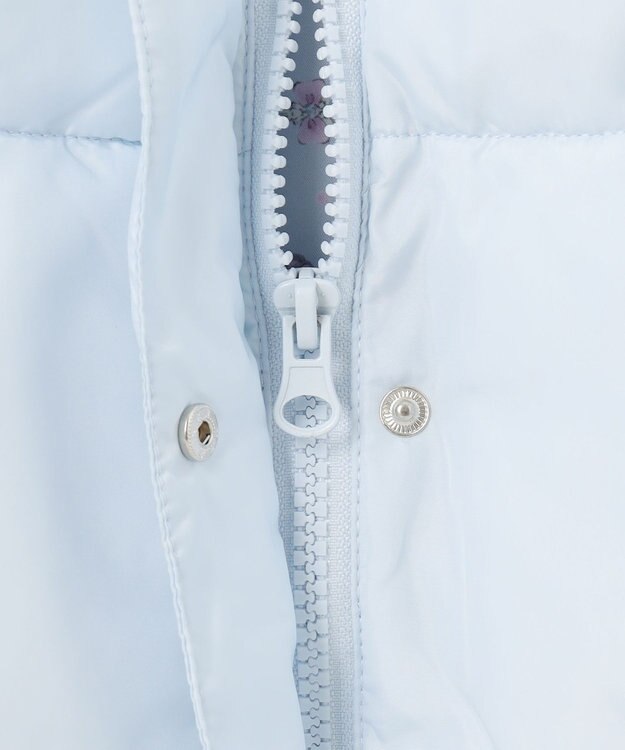 ANY KIDS 【洗濯機OK】中綿Aラインロングコート サックスブルー