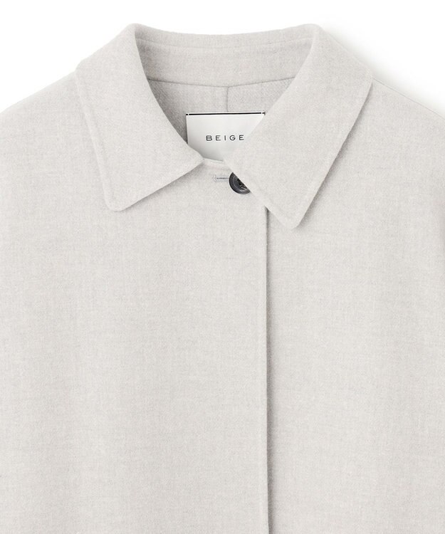 BEIGE， GRASSE / ステンカラーリバーショートコート L Gray