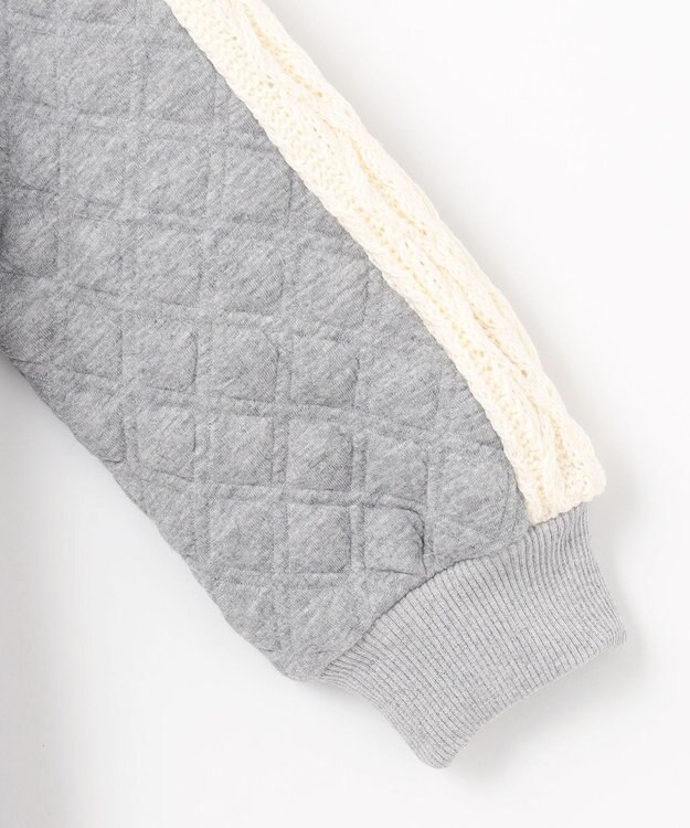 組曲 KIDS 【110-140㎝】ダイヤキルト ワンピース グレー系