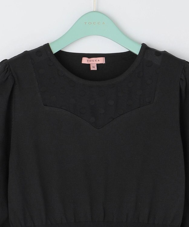 TOCCA 【洗える！】RAINY NIGHT ニットドレス ブラック系