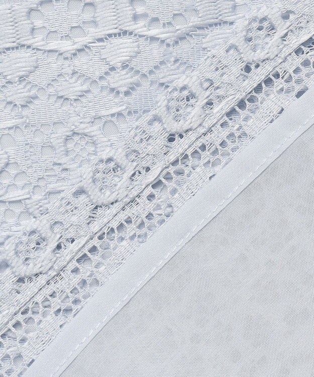 J.PRESS LADIES S ジオメトリックレース ブラウス サックス系