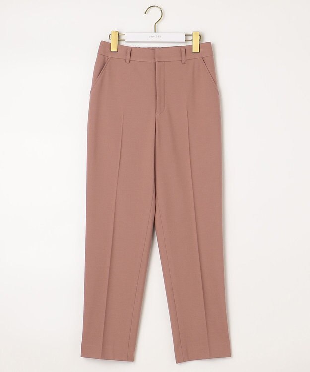 ANY SIS 【蓄熱効果】サーモトロン 2WAYストレッチ テーパードパンツ スモーキーピンク