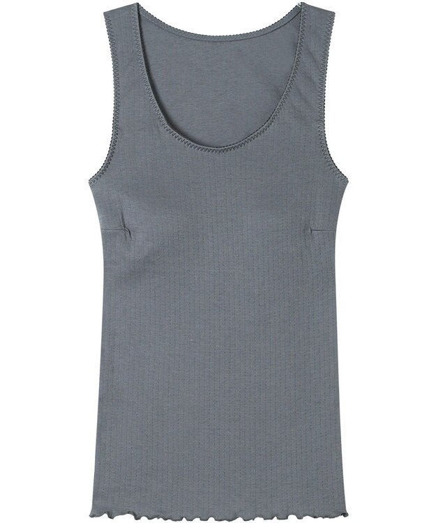 ワコール／睡眠科学 インナー 【ねはだ着】 綿100%(身生地) パッド付 タンクトップ レディース YCX558 睡眠科学／ワコール グレー