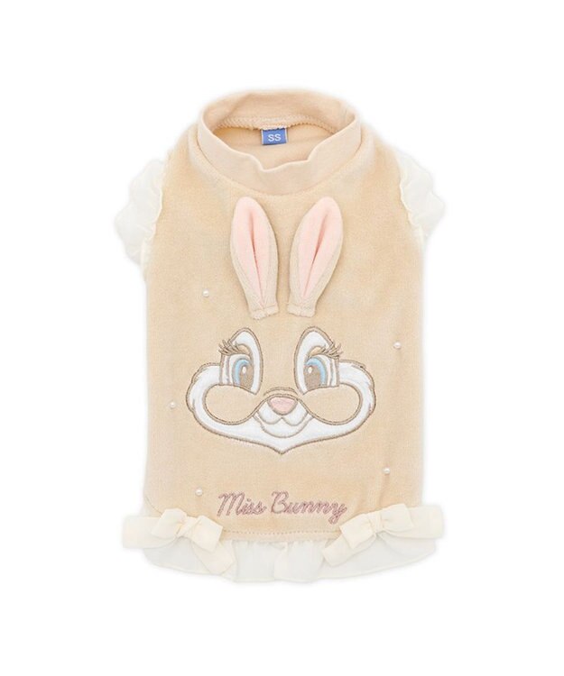 PET PARADISE ディズニー バンビ ミスバニー ベロア Tシャツ 小型犬 ベージュ