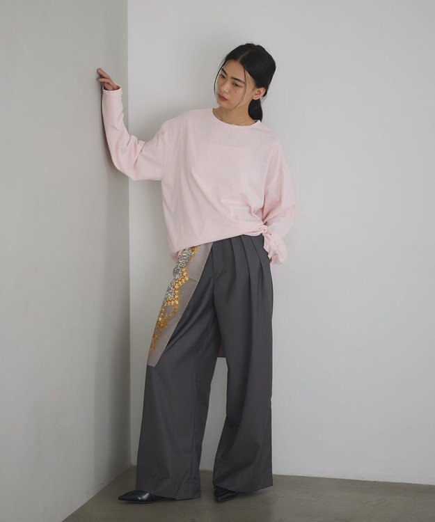 CRAFT STANDARD BOUTIQUE ３タックワイドスラックス Charcoal Gray