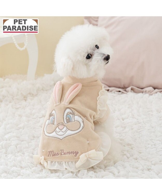 PET PARADISE ディズニー バンビ ミスバニー ベロア Tシャツ 小型犬 ベージュ