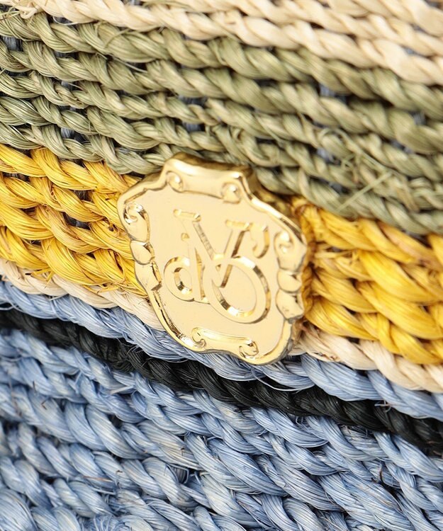 ONWARD CROSSET SELECT 【VIOLAd’ORO】MIRO アバカカラーボーダーバッグ L yellow×blue