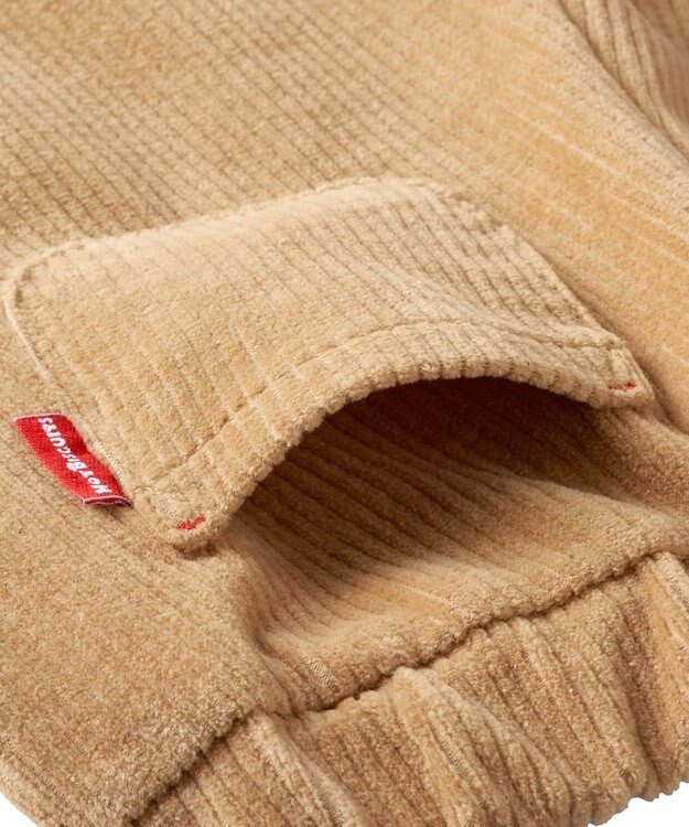 MIKI HOUSE HOT BISCUITS 【80-120cm】 ストレッチニット コーデュロイパンツ ベージュ