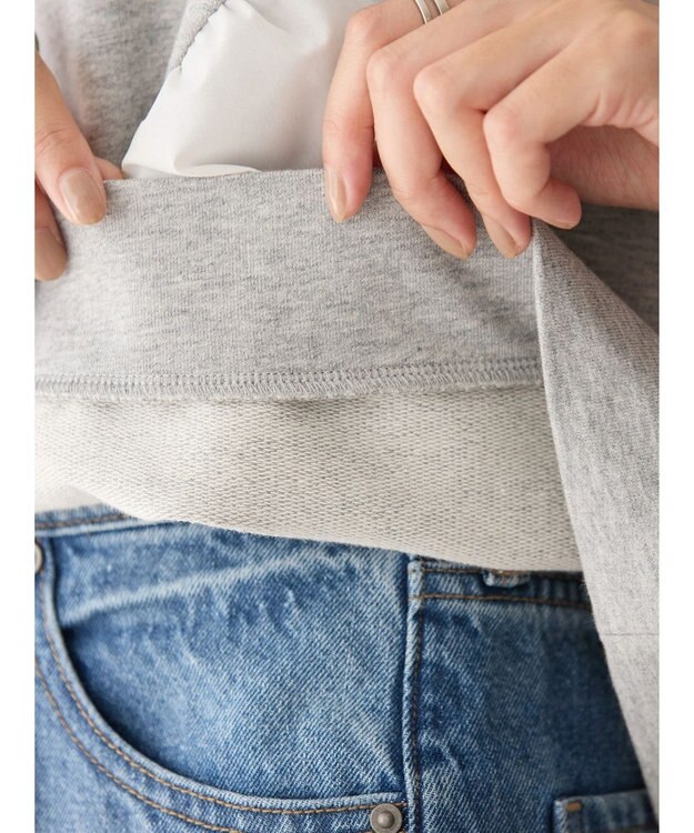 AMERICAN HOLIC ショルダーフリルミニ裏毛プルオーバー Light Gray Mixture