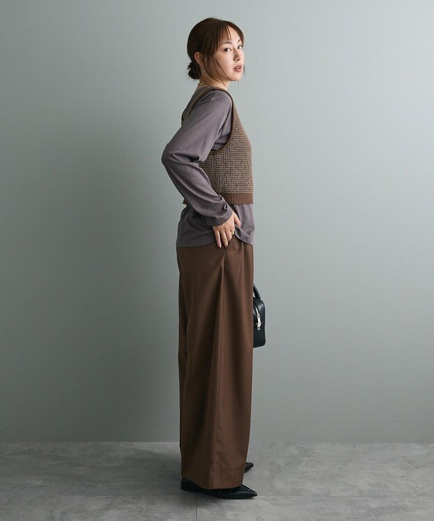 CRAFT STANDARD BOUTIQUE ３タックワイドスラックス Brown